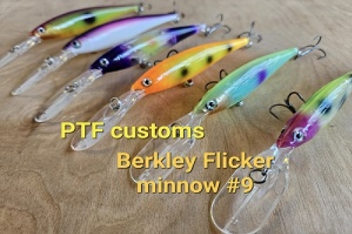 Pro Tackle Fishing Customs Flicker minnow #9